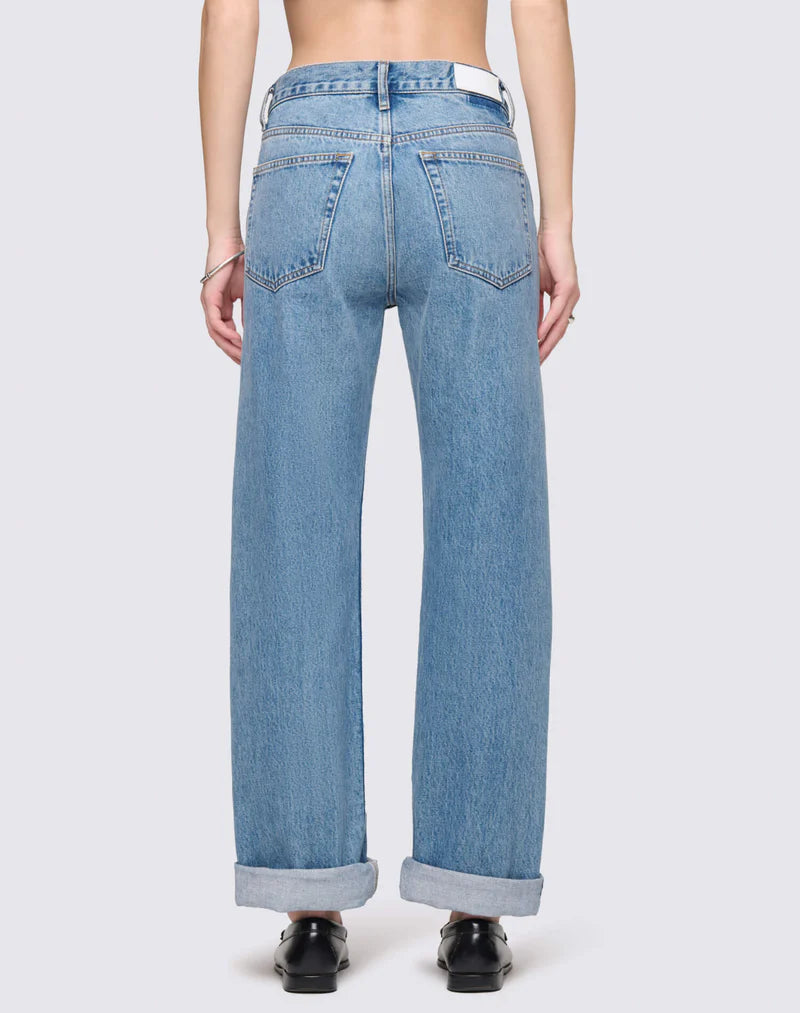 RE/DONE Beau Jean Cuffed in Day Tripper