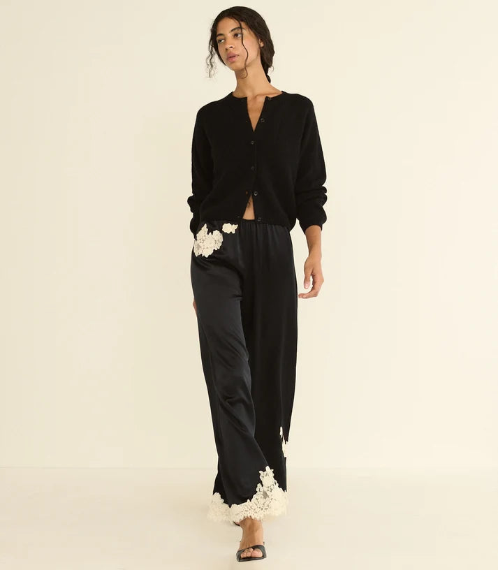 Doen LAVON PANT IN BLACK WITH CANDLELIGHT LACE