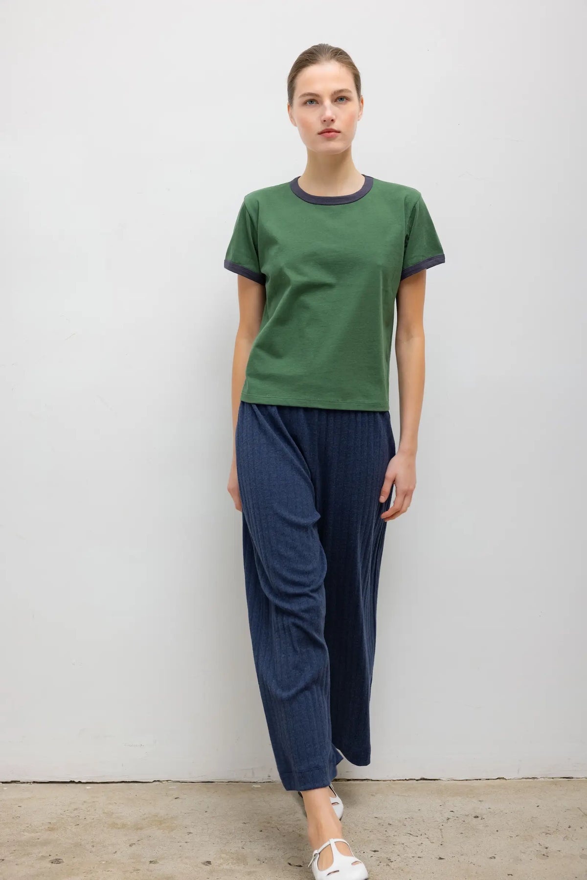 Leset Margo Ringer Tee Juniper Midnight