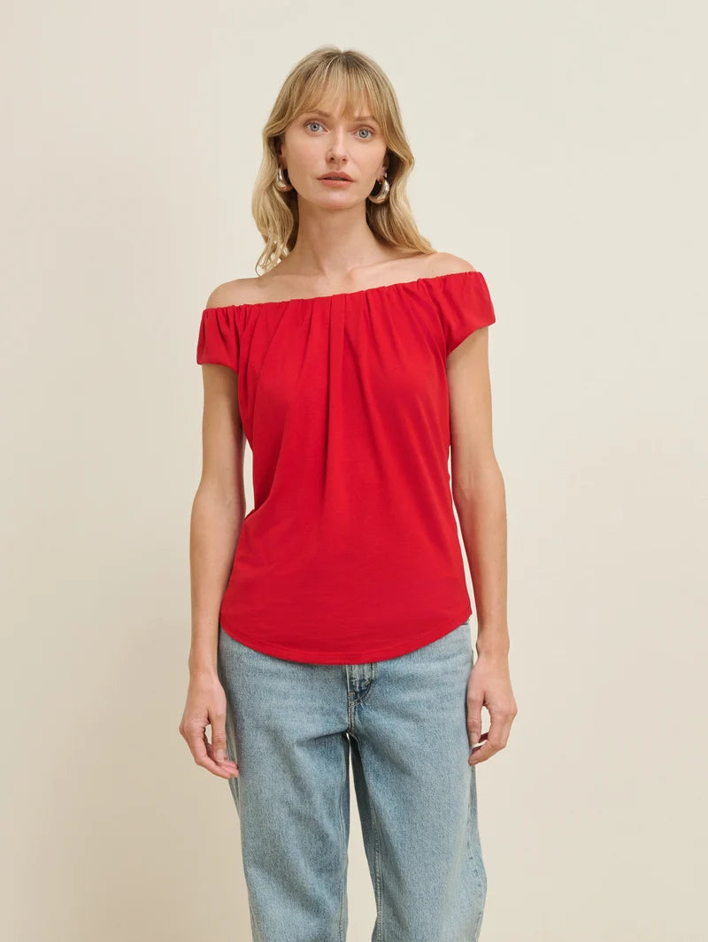 Nation LA Lily Top - Rouge Red