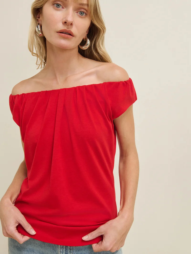 Nation LA Lily Top - Rouge Red