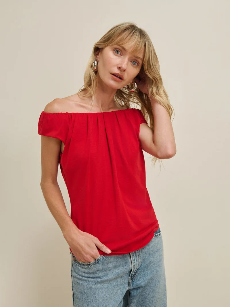 Nation LA Lily Top - Rouge Red