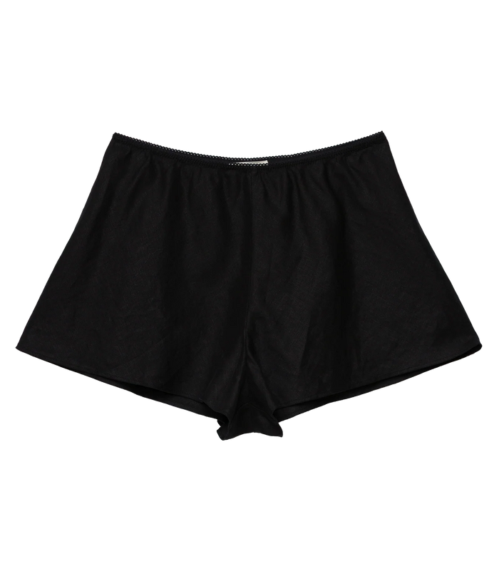 Dôen LOREN LINEN SHORT IN BLACK