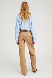 SPRWMN Khaki Straight Leg Trousers