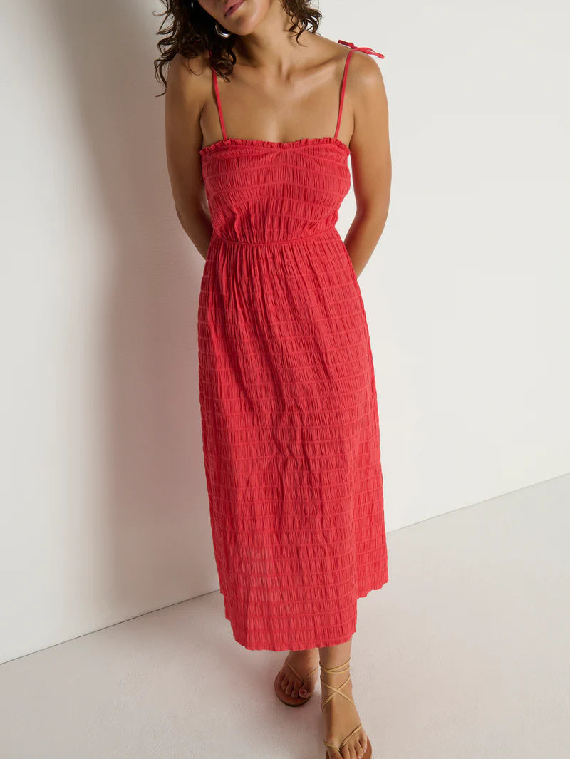 Nation LA Madeline Tie Midi Dress Flora