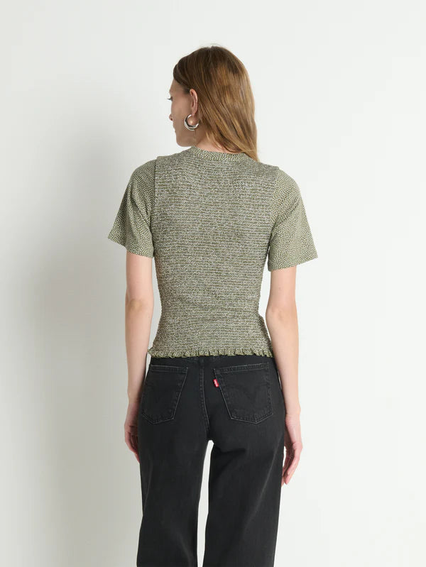 NATION LTD. Olivia Smocked Tee- Tossed Petals