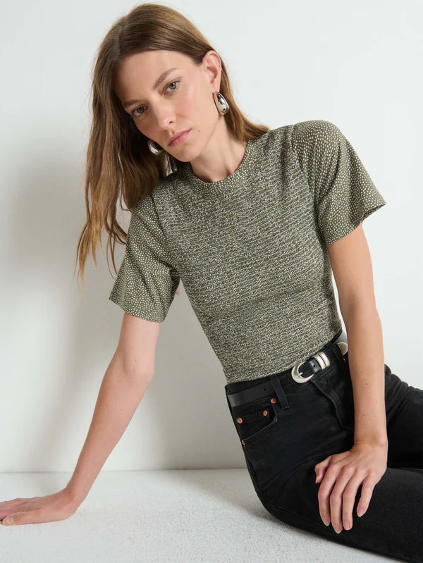 NATION LTD. Olivia Smocked Tee- Tossed Petals