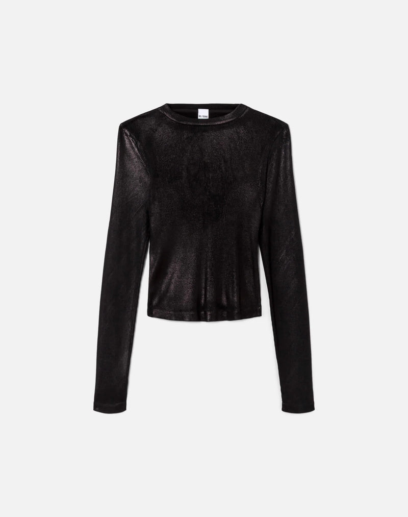 RE/DONE 90S FOIL BABY LONG SLEEVE