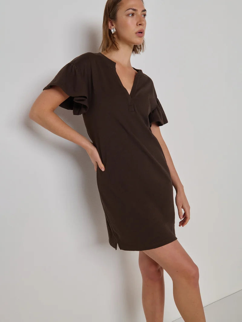 Nation LA Savannah Mini Dress Cocoa