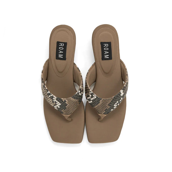 Roam Footwear KITTY HEEL SNAKE