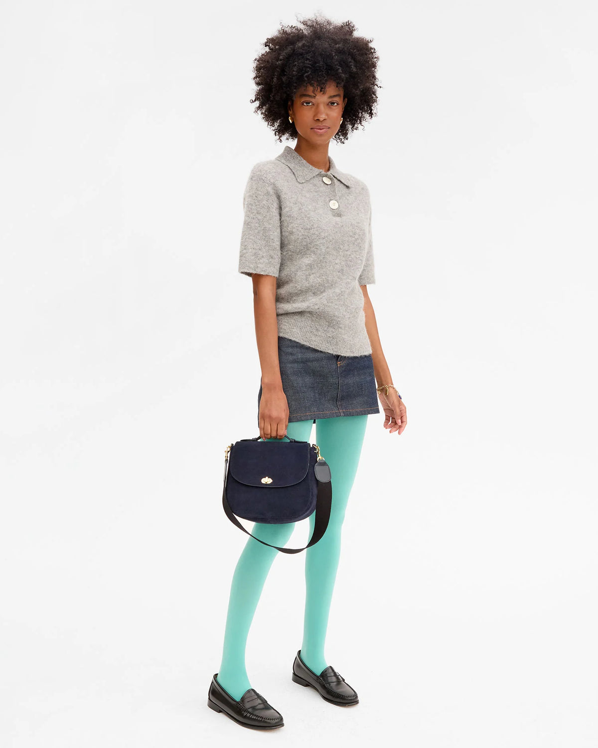 Clare V. Turnlock Louis w/ Top Handle