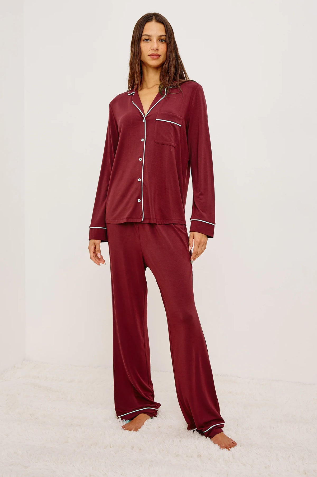 Rails Varra Pajama Set Cabernet