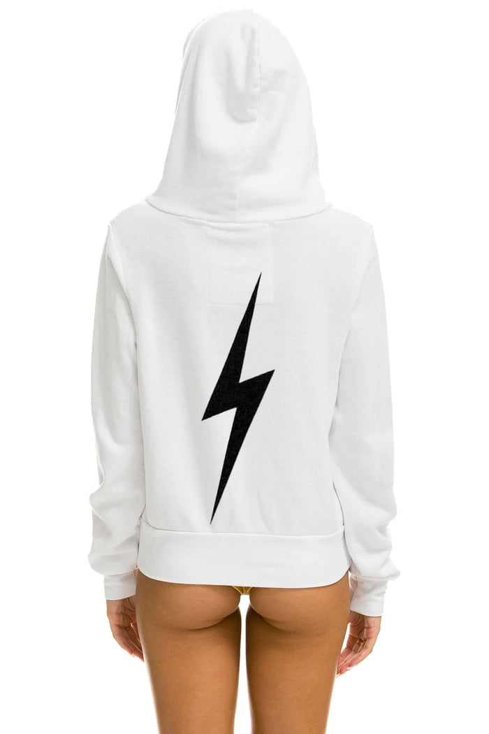 AVIATOR NATION BOLT HOODIE - WHITE