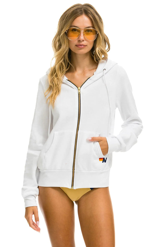 AVIATOR NATION BOLT HOODIE - WHITE