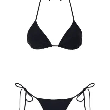 Sunkissed Le Triangle Top in Jet Black