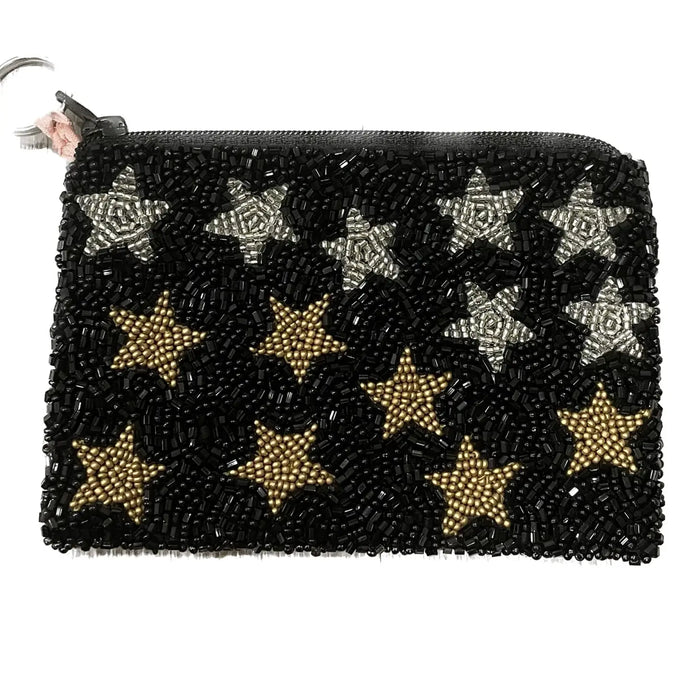 Concepts Reno Beaded bag black with gold and silver stars