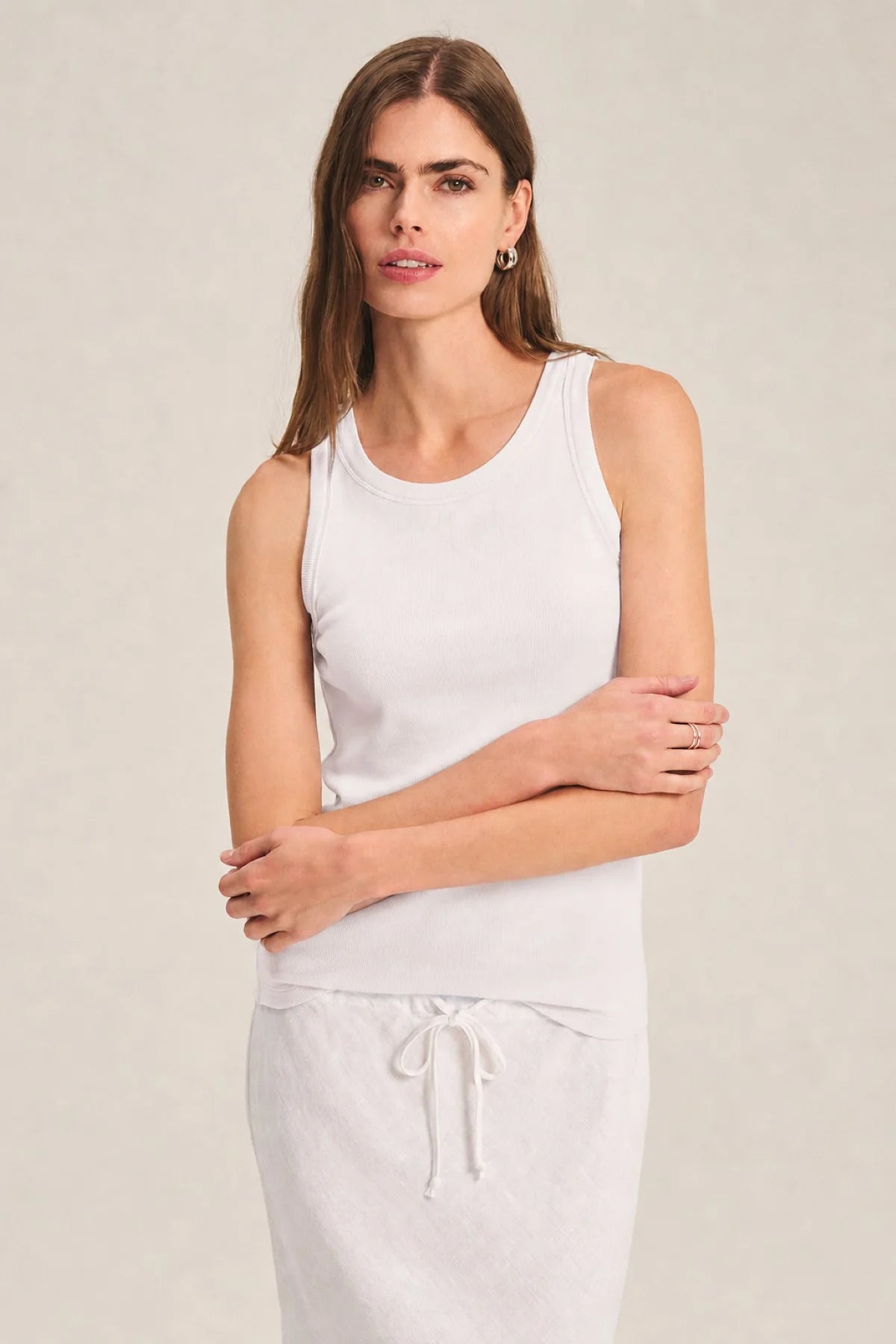 Velvet Cruz Tank Top White