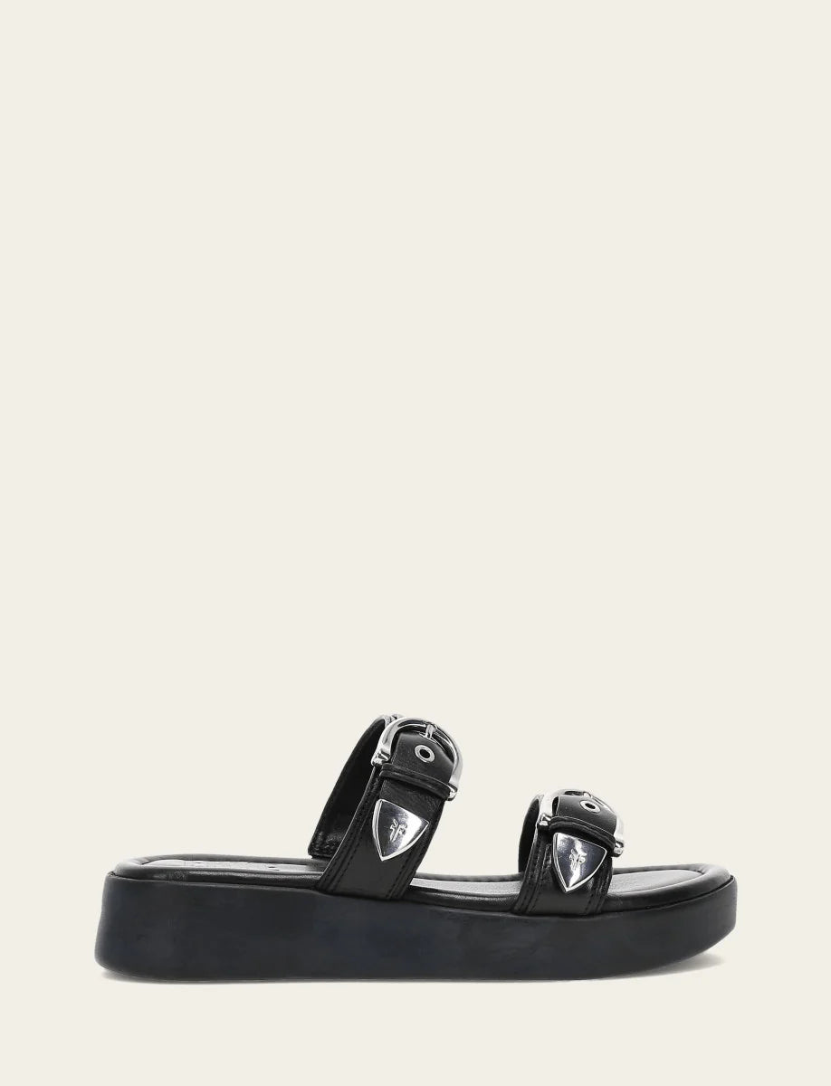 Frye MAYA BUCKLE SANDAL Black