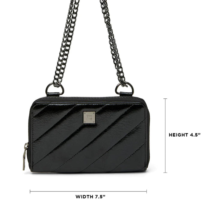 THINK ROYLN THE STARLET WALLET Luxe Crackled Black