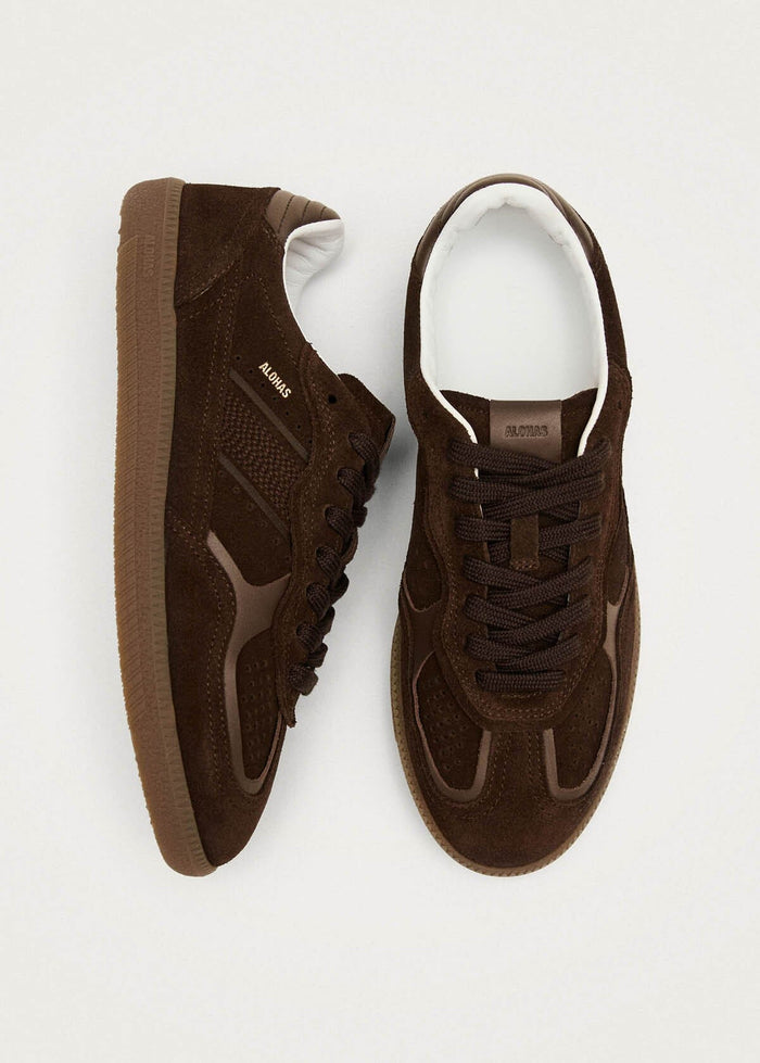 Alohas TB.490 RIFE CHOCOLATE BROWN LEATHER SNEAKERS