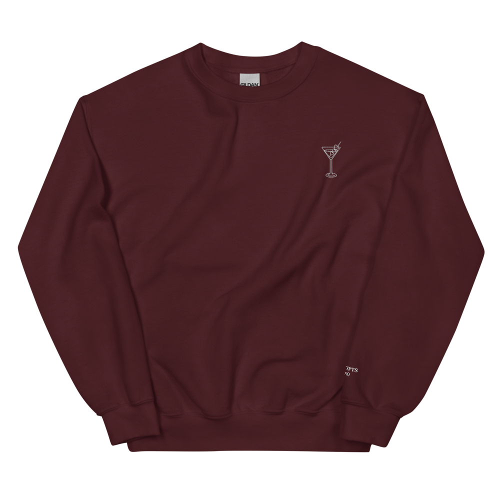 Concepts Reno "We Love It Dirty"  Martini Sweatshirt- Wine