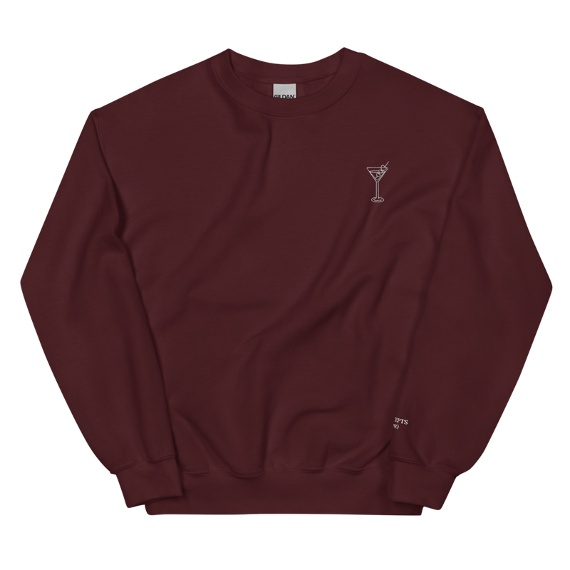 Concepts Reno "We Love It Dirty"  Martini Sweatshirt- Wine