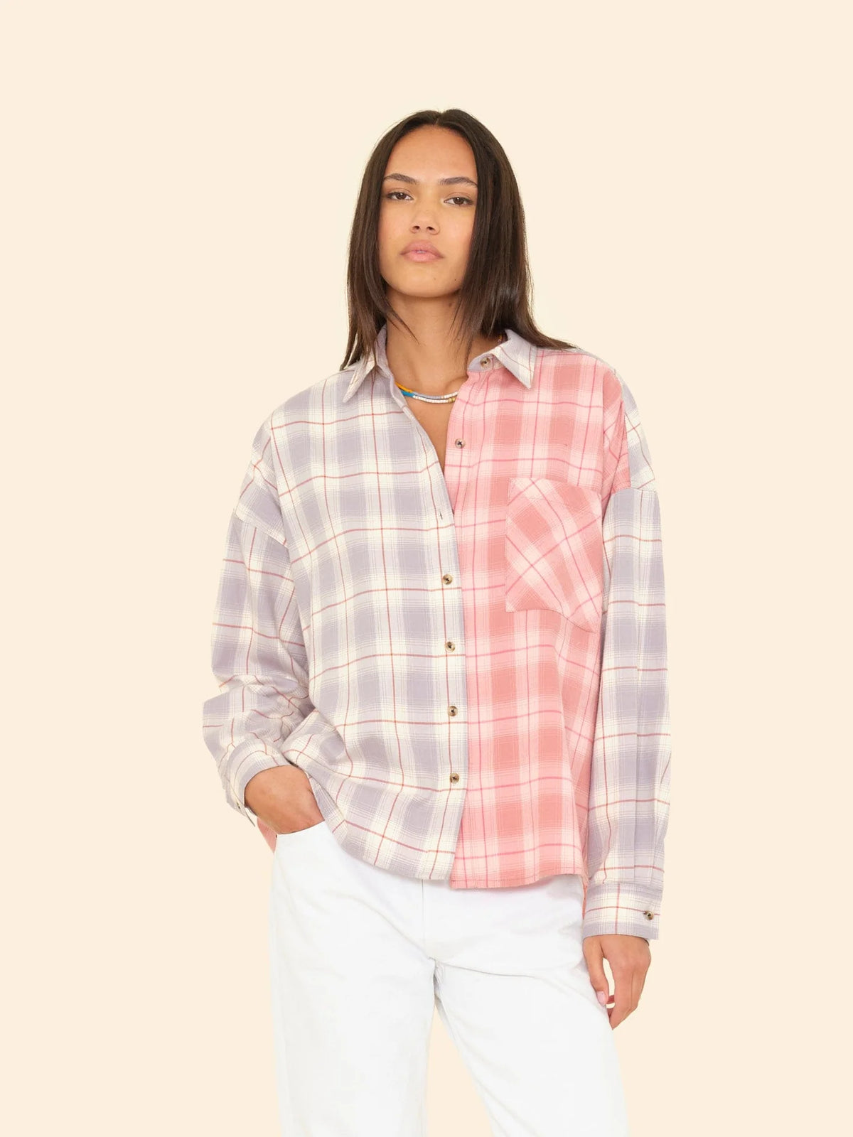 Xirena Patchwork Phillipa Shirt