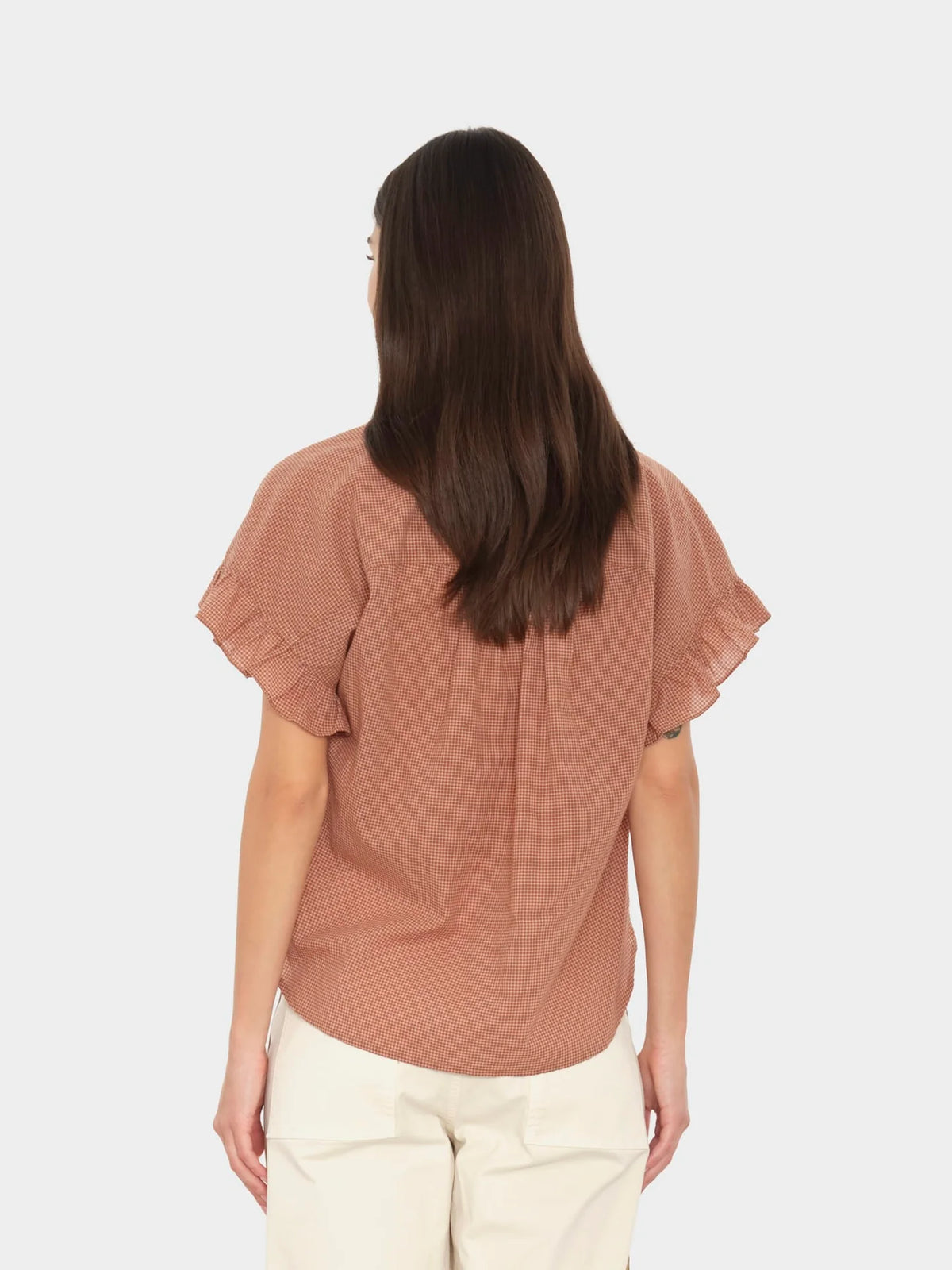 Xirena Ginger Brown Brie Top
