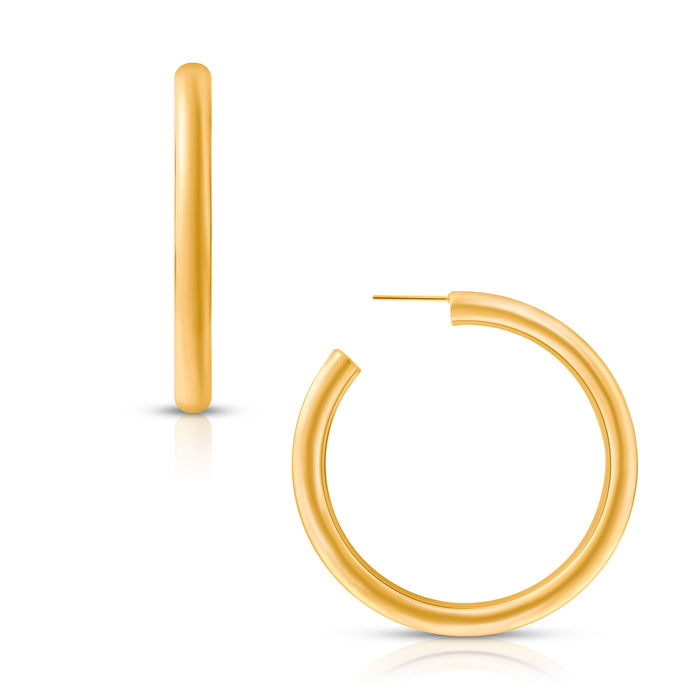 Ellie Vail Jewelry - Ellie Vail - Flora Large Hoop Earring - Yellow Gold