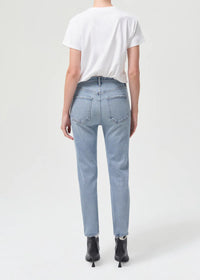 AGOLDE RILEY HIGH RISE STRAIGHT CROP (STRETCH) - VOLT