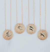 Natalie B. Capricorn Redone Vintage Inspired Zodiac Necklaces